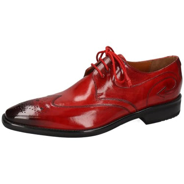 Melvin & Hamilton Derby Schuhe Herren Elvis 63 Rot 46 im Sale
